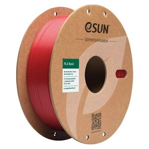 Пластик для 3D-принтера eSUN PLA BASIC 1,75mm 1kg RED, FIRE ENGINE (PLA-BASIC175O-FR1P1) зображення 1