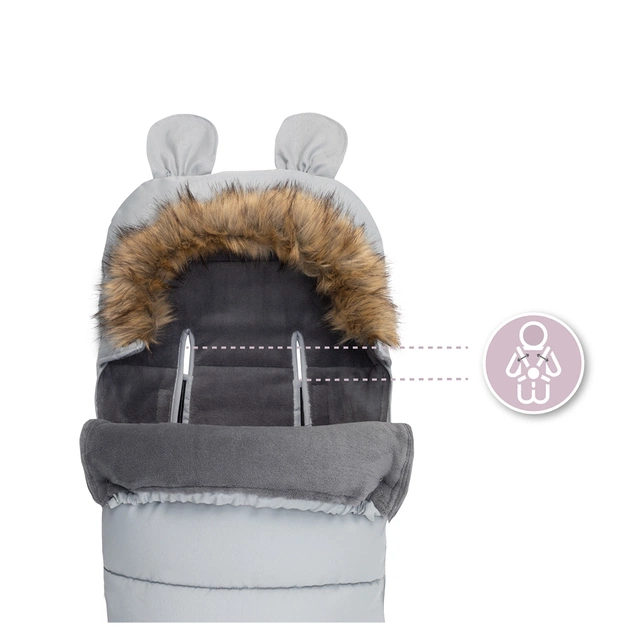 Зимовий конверт MoMi Sleeping bag gray (AKCE00034) - picture 7