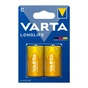 Батарейка Varta C (LR14) Longlife лужна * 2 (4114101412) - зменшене зображення 1