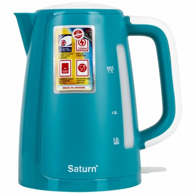 Електрочайник Saturn ST-EK8435 Turquoise - изображение 1