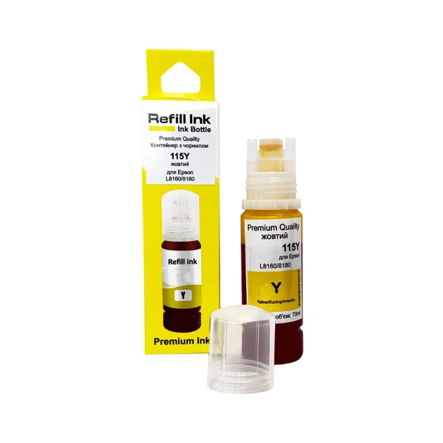 Чернила Premium Quality Epson 115 70мл Yellow C13T07D44A (70264912) - изображение 1