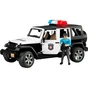 Масштабная модель автомобиля Bruder Джип Wrangler Unlimited Rubicon Police + фигурка (02526) - уменьшенное изображение 1