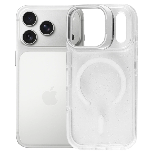 Чохол до мобільного телефона BeCover FIBRA Star Shine MagSafe Apple iPhone 17 Pro White (715431) - зображення 1
