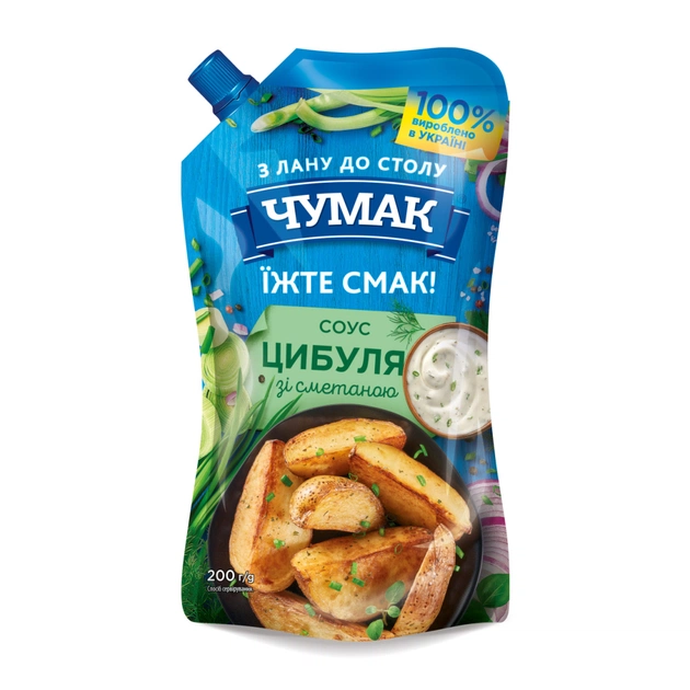 Соус Чумак Цибуля зі сметаною 200 г (4823096003924) - зображення 1