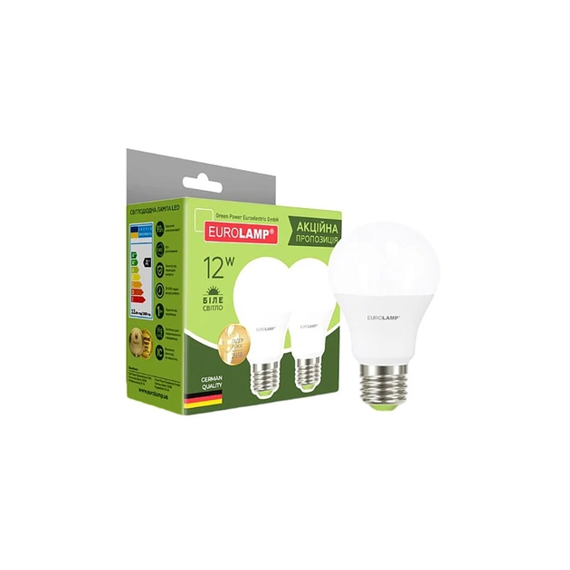 Лампочка Eurolamp LED A60 12W E27 4000K 220V (MLP-LED-A60-12274(E)) - picture 2
