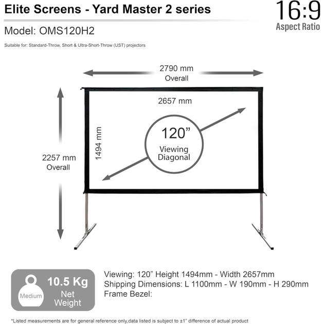 Проекційний екран Elite Screens OMS120H2 - picture 5