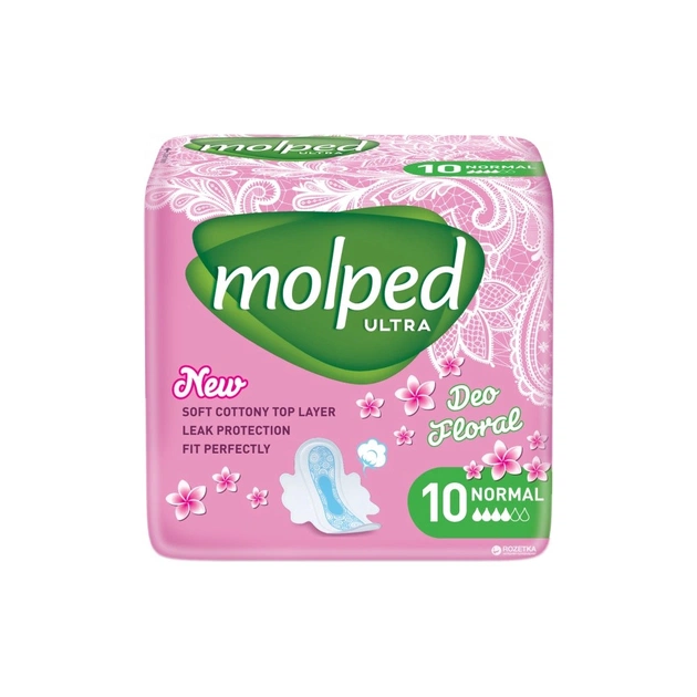 Гігієнічні прокладки Molped Ultra Normal 4 краплі 10 шт. (8690536837588/8690536825103) - изображение 1
