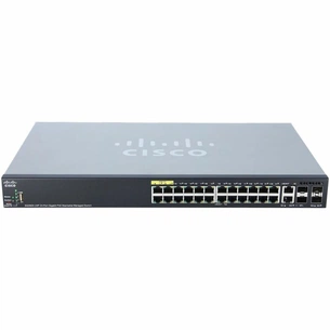 Комутатор мережевий Cisco SG350X-24P-K9-EU зображення 1