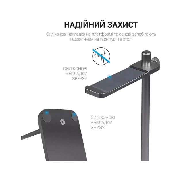 Підставка для гарнітури OfficePro Aluminum Alloys Grey (LS350G) - picture 8