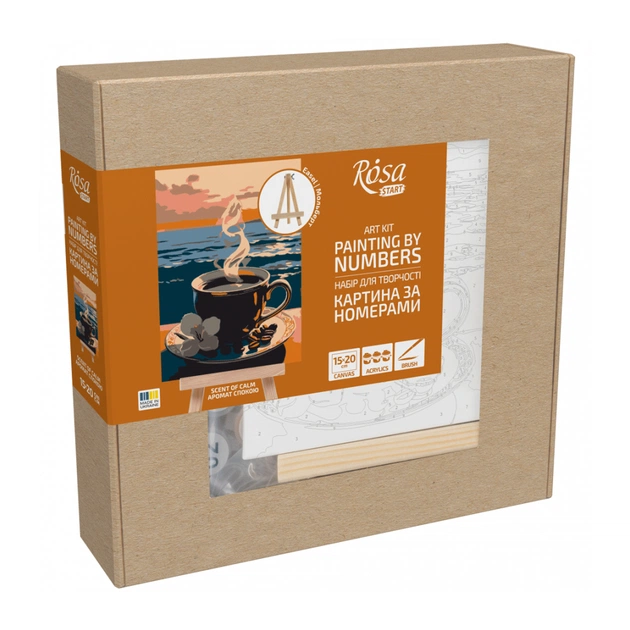 Картина по номерам Rosa Аромат спокою, 15х20см, з мольбертом (4823098548645) - picture 1