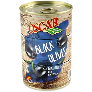 Овочева консервація Oscar foods Маслини без кісточки 300 г (8413552051475) зображення 1
