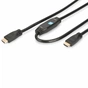 Кабель мультимедійний HDMI to HDMI 30.0m Digitus (AK-330105-300-S) - зменшене зображення 1