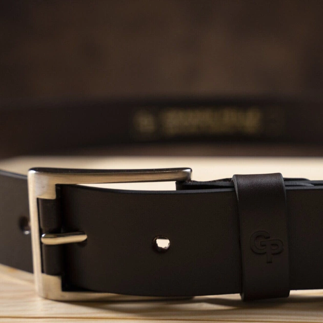 Ремінь Grande Pelle Шкіряний ремінь Коричневий (00776) - зображення 8