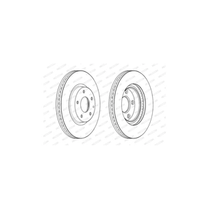 Гальмівний диск FERODO DDF2463C зображення 1
