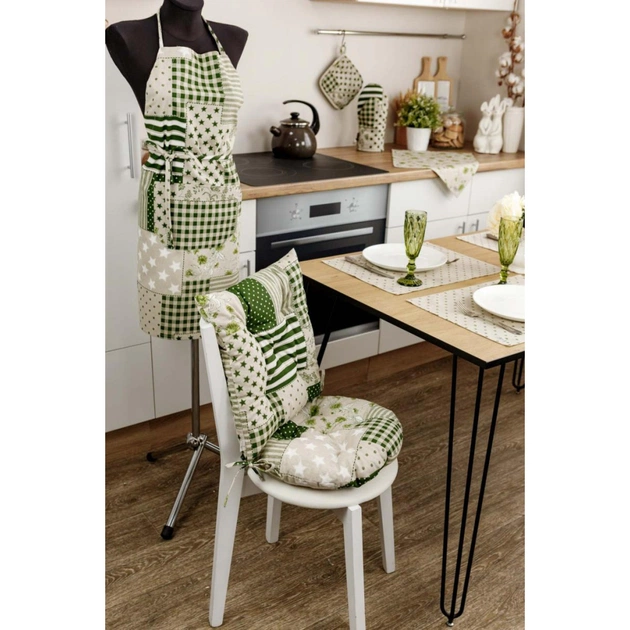 Фартух Прованс Печворк зелений (031642) - picture 3