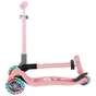 Самокат Globber Junior Foldable Lights до 50 кг 2+ Пастельно-рожевий з квітами (433-210) - зменшене зображення 11
