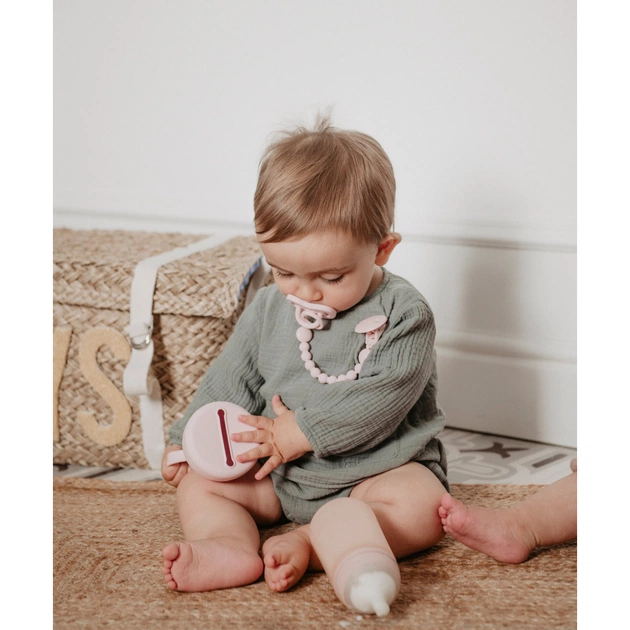 Пляшечка для годування Suavinex Colour Essence, 240 мл, силіконова, 240 мл, фізіологічна соска повільний потік, , світло-рожева (308654) - picture 6