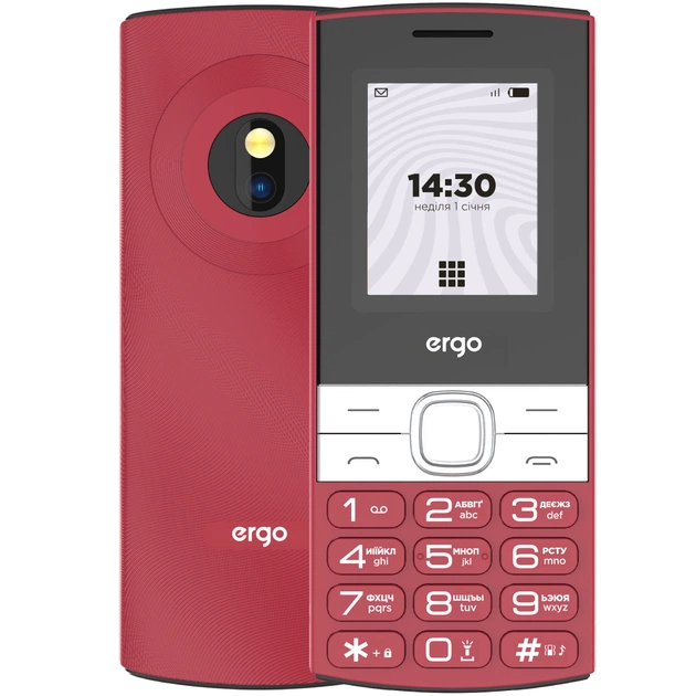 Мобільний телефон Ergo B185 Red - зображення 1