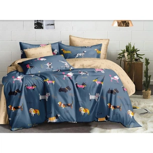Постільна білизна MirSon Сатин 22-1309 Pocket Dogs 160 х 220 (2200004340692) зображення 1