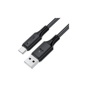 Дата кабель USB 2.0 AM to USB-C 1.2m 3A 60W silicone black Acefast (6974316284178) зображення 1