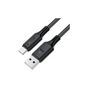 Дата кабель USB 2.0 AM to USB-C 1.2m 3A 60W silicone black Acefast (6974316284178) - зменшене зображення 1