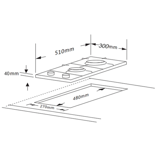 Варочна поверхня Interline HGG 330 MCK BA - picture 8
