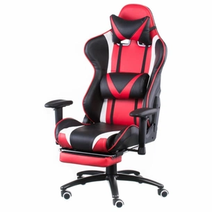 Крісло ігрове Special4You ExtremeRace black/red with footrest (000003034) зображення 1