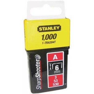 Скоби Stanley Light Duty тип а, 6мм, 1000шт (1-TRA204T) зображення 1