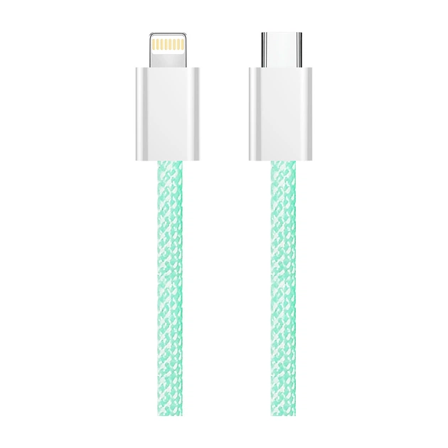 Дата кабель USB-C to Lightning 1.0m 27W green ColorWay (CW-CBPDCL061-G) - picture 6