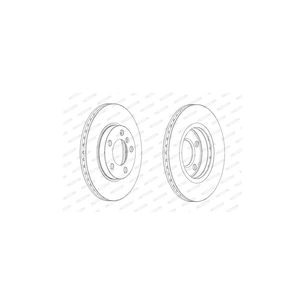 Гальмівний диск FERODO DDF2122C зображення 1