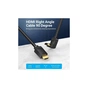 Кабель мультимедійний HDMI M to HDMI M 1.5m V2.0 4K60Hz 90° corner PVC black Vention (AARBG) - зменшене зображення 4