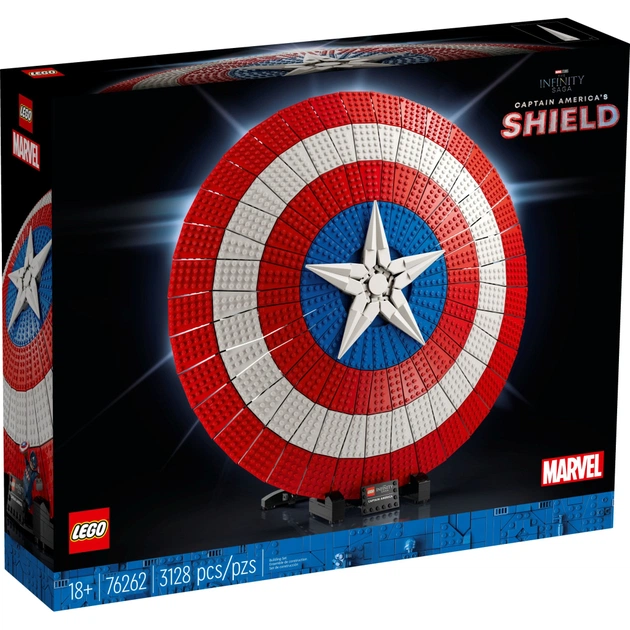 Конструктор LEGO Marvel Щит Капітана Америка 3128 деталей (76262) - зображення 1