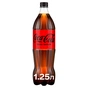 Напій Coca-Cola Zero Безалкогольний сильногазований Без цукру 1.25 л (5449000133724) - зменшене зображення 1
