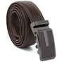 Ремінь Vintage Чоловічий тонкий з пряжкою автомат Коричневий (20308) - зменшене зображення 5