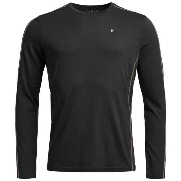 Термокофта Ortovox 185 Rock'n'Wool Long Sleeve Mns black raven - XXL - чорний (025.001.1289) - изображение 1