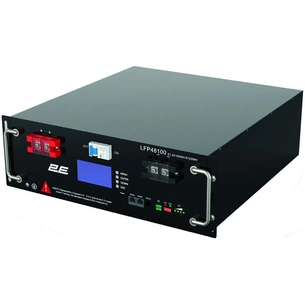 Батарея LiFePo4 2E LiFePO4 48V-100Ah, 19" LCD 16S (2E-LFP48100-LCD) изображение 1