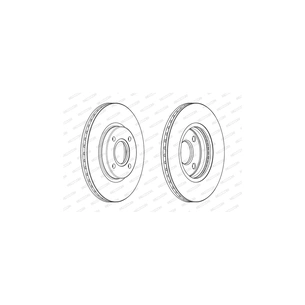 Гальмівний диск FERODO DDF2461C зображення 1