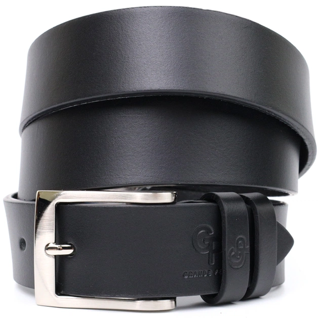 Ремінь Grande Pelle Брючний з натуральної шкіри Чорний (11674) - зображення 1