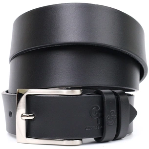 Ремінь Grande Pelle Брючний з натуральної шкіри Чорний (11674) зображення 1