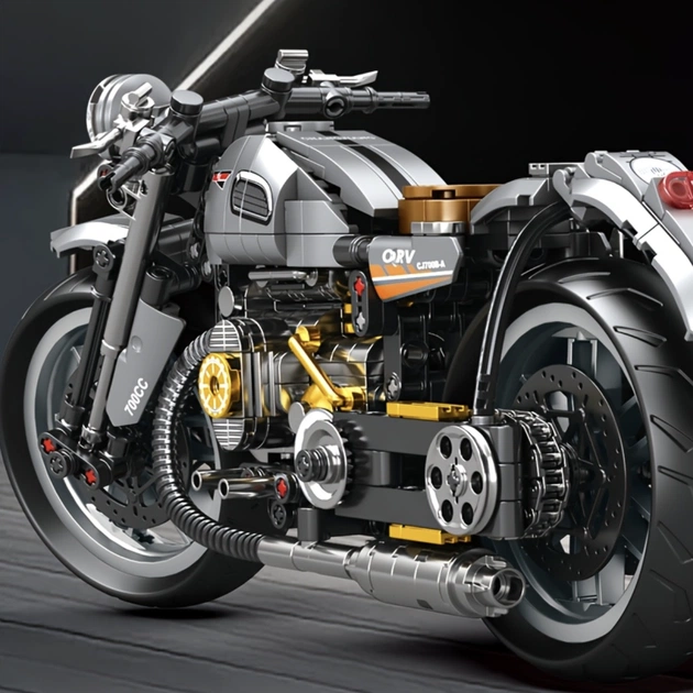 Конструктор Motorcycle K2194 Retro Model - 808 деталей - зображення 1