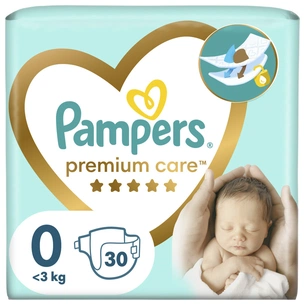 Підгузки Pampers Premium Care Micro Розмір 0 (<3 кг) 30 шт (4015400536857) зображення 1