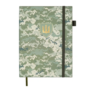 Тижневик Buromax недатований MILITARY, A5, світло-зелений, штуч.шкіра, 336 сторінок (BM.20700-15) зображення 1