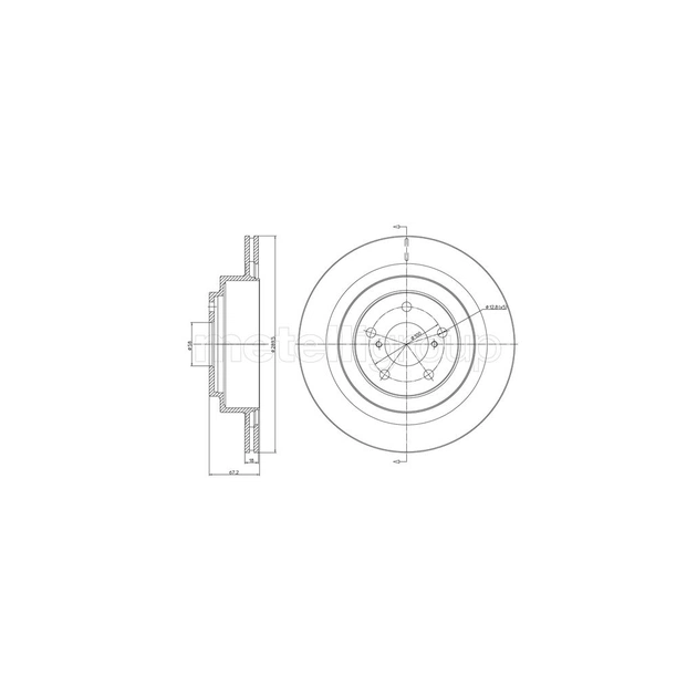 Гальмівний диск METELLI 23-1149C - изображение 1