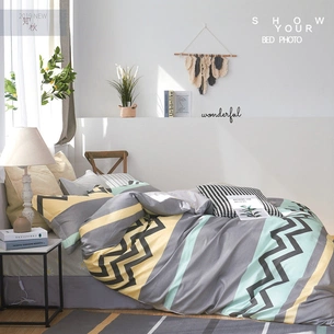 Постільна білизна Home Line Касабланка сатин євро (163953) зображення 1