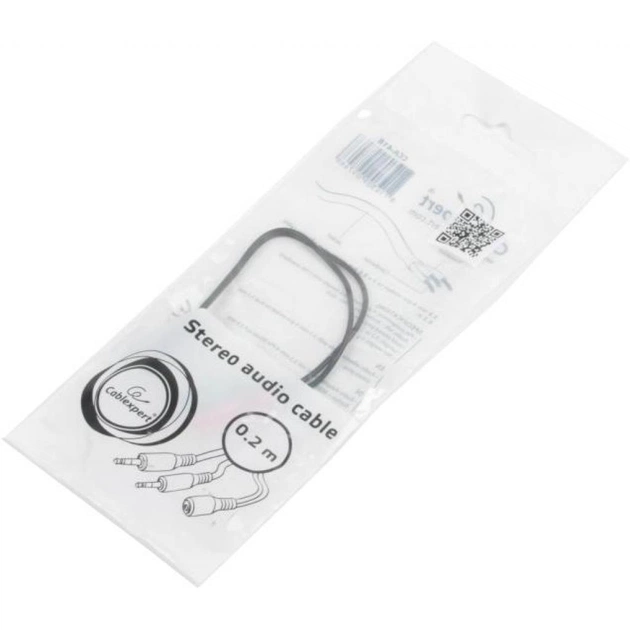 Кабель мультимедійний 3.5mm M to 2x3.5mm M 0.2m (4pin) Cablexpert (CCA-418) - picture 4