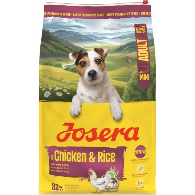 Сухой корм для собак Josera Mini Adult Chicken & Rice (Miniwell) 10 кг (4032254785200) - изображение 1
