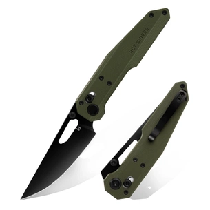 Ніж Hightron Sharplyn,14C28N, G10, зелений, чорний клинок (HK01GRN) зображення 1