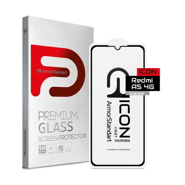 Стекло защитное Armorstandart Icon Xiaomi Redmi A5 4G / Poco C71 4G Black (ARM84704) - изображение 1