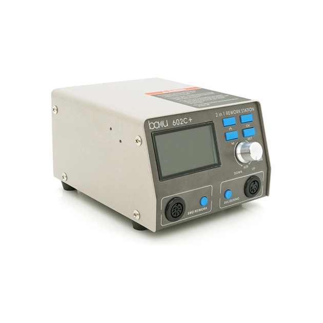 Паяльна станція Bakku BA-602C+ фен, паяльник, цифрова індикація, DC: 220V, 4A, 750W (BA-602C+) - picture 4