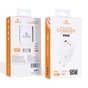 Зарядний пристрій XoKo 2xUSB-C PD65W + 1xUSB QC3.0 GaN white (XK-QC-630) - зменшене зображення 9